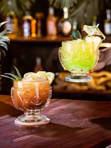Tribal Mood Tiki Glass - Set Of 2
