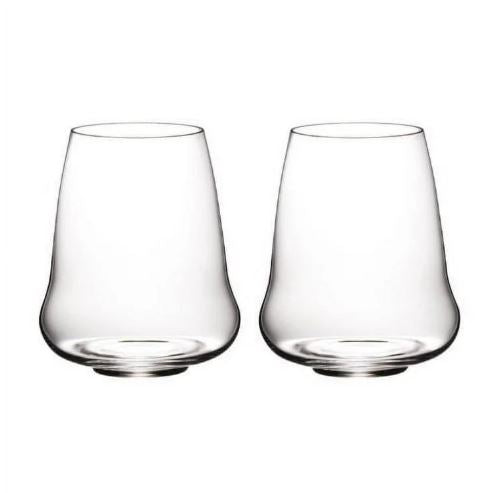 Riedel Stemless Wings Riesling/Champagne CRYSTAL GLASS - SET OF 2 - MADE IN GERMANY