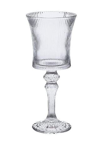 Vintage Striped Wine Glass - Set Of 6