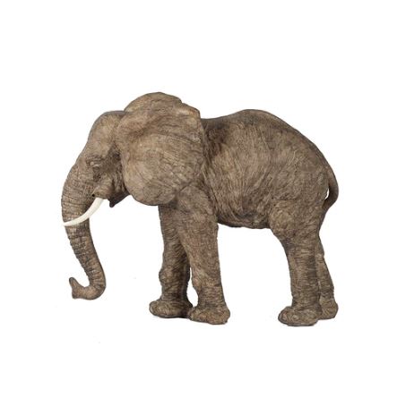 Walking Elephant Sculpture Large - Brown