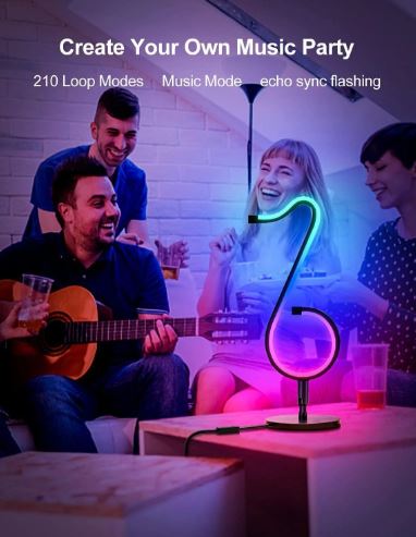 Led smart musical note light – interiohousing
