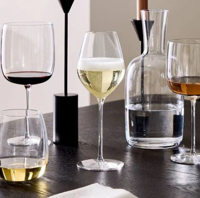 Borough Tulip Champagne Glasses 285ml, Set of 4