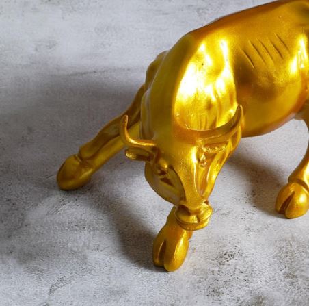 Surreal Charging Bull