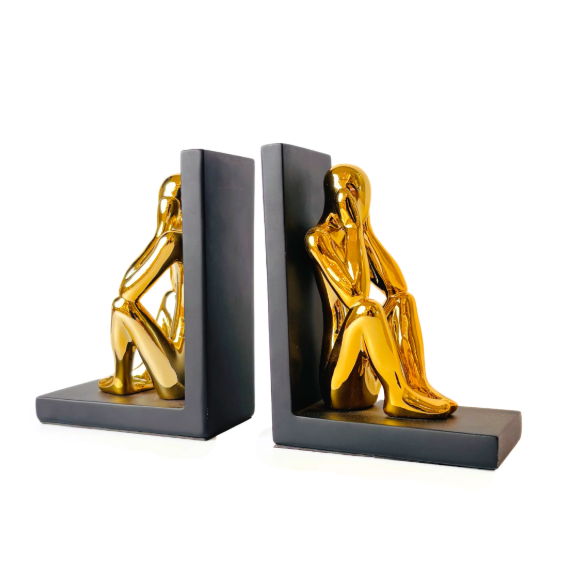 Minimal Mind Figurative Bookend Set