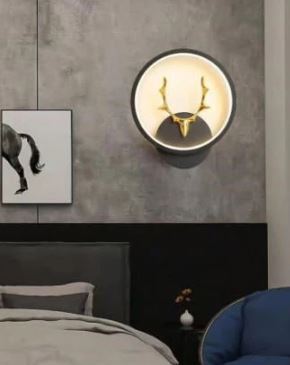 Deer Head LED Wall Light