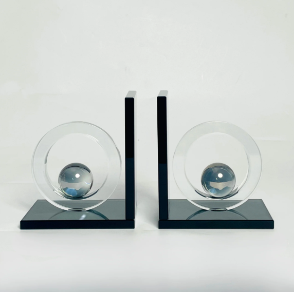 Crystal Ball Bookend Showpiece