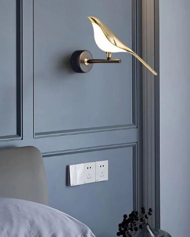 Aves Sitting Bird Wall Sconces