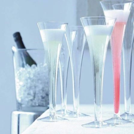 Hollow Stem Champagne Flutes 200ml, Set of 2