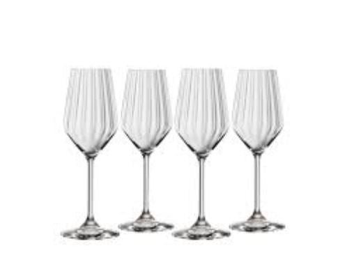 Lifestyle CRYSTAL FLUTE GLASS - SET OF 4 - MADE IN GERMANY
