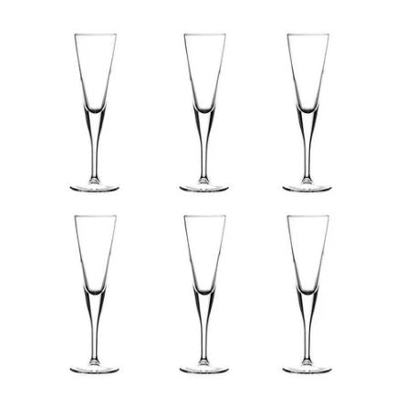 V-Line Champagne Flutes 150ml, Set of 6