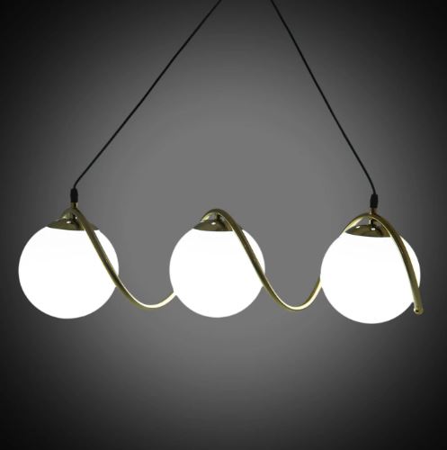 Willow modern glass globe pendant light