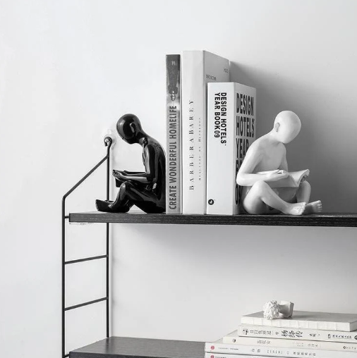 reading bookend decor
