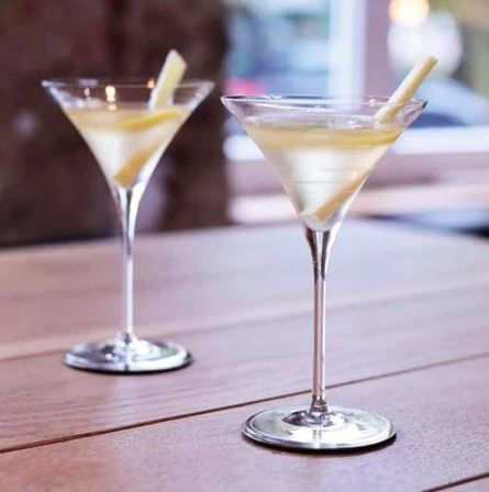 Signature Drinks Lines Cocktail Glasses 220ml, Set of 2