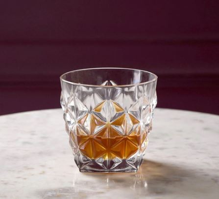 Crystal Diamond Cut Glass