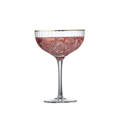 Palermo Gold Cocktail Glasses 315ml, Set of 4