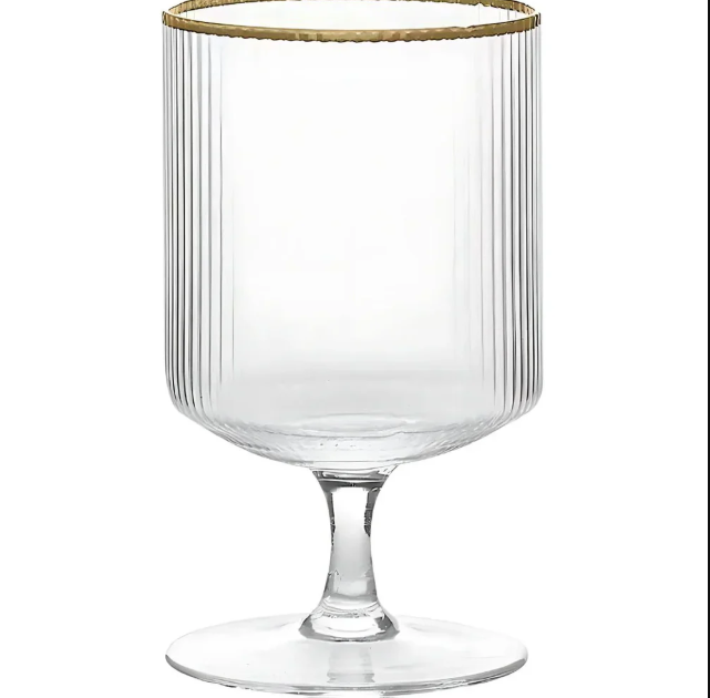 Gold Rim Brandy Glass