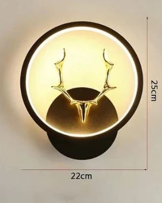 Deer Head LED Wall Light
