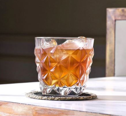 Crystal Diamond Cut Glass