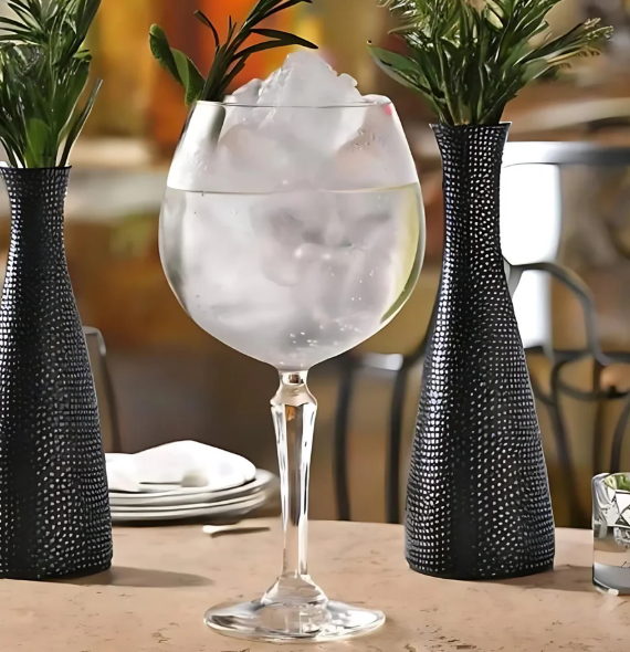 Diamond Cut Wine Glass - (Set Of 2)