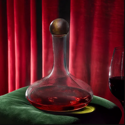 Arken Wine Decanter With Wooden Stopper 1800ml - Clear