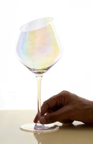 Slanting Pearl Wine Goblet - Set Of 2