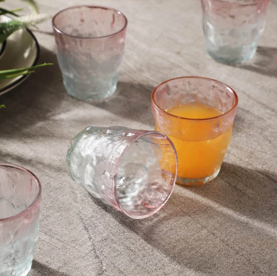Pink Glacier Frosted Glass - 260 ml