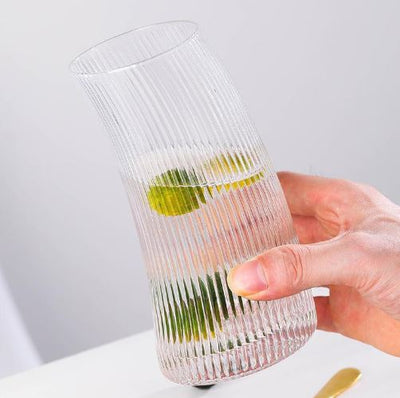 Striped Tall Glass - Set Of 6