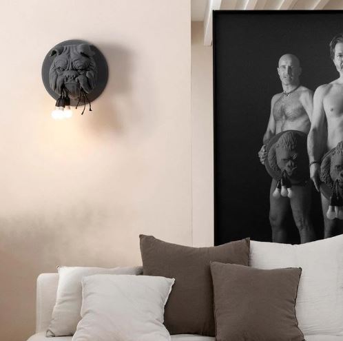 Hash Dog Wall Sculpture Light