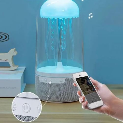 Jellyfish led bluetooth night speaker