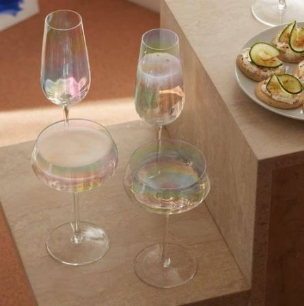 Pearl Champagne Flutes 250ml, Set of 4