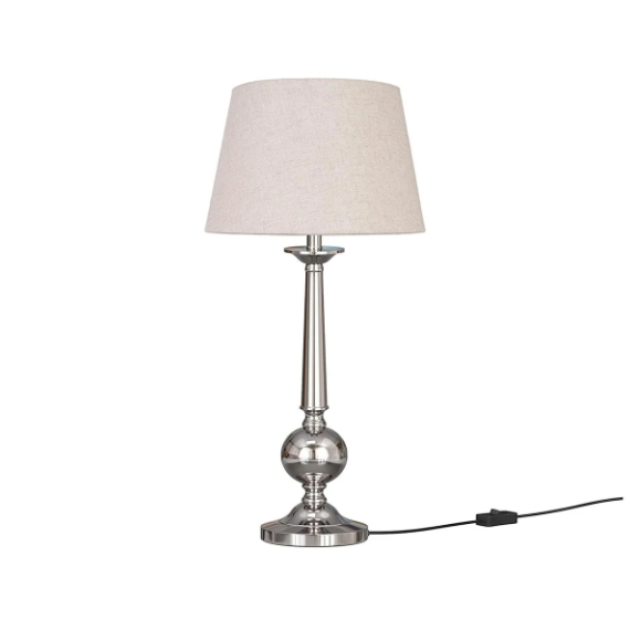 Aluminium Nickel Silver Table Lamp