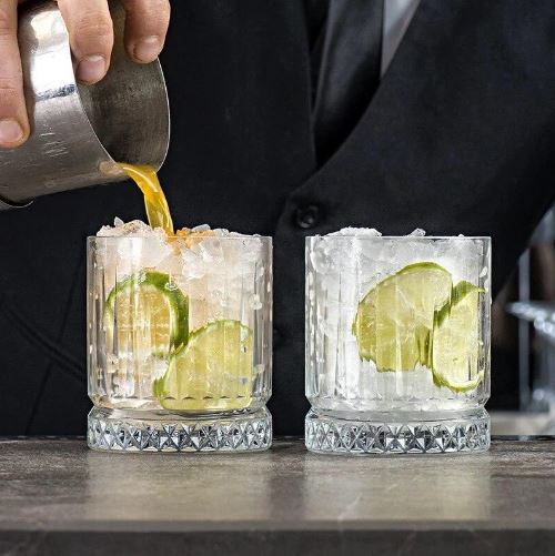 FLOW GEO CRYSTAL WHISKEY GLASS-SET OF 6