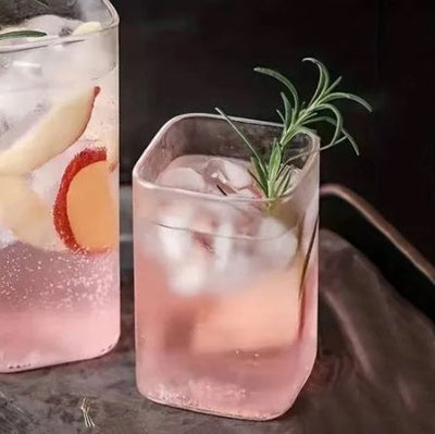 Borosilicate Square Short Tumblers, Set of 2