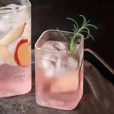 Borosilicate Square Short Tumblers, Set of 2