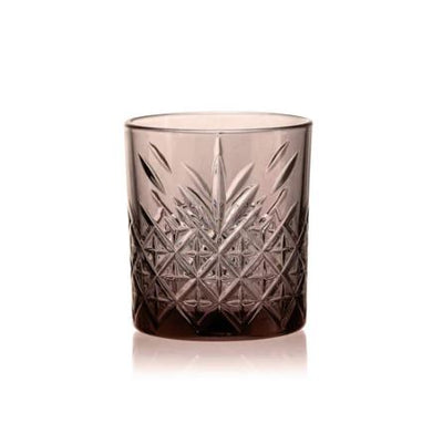 Timeless Whiskey Tumblers 345ml, Set of 4 - Brown Grey