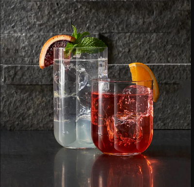 Jazz Long Drink Glasses 450ml, Set of 6