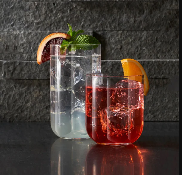 Jazz Long Drink Glasses 450ml, Set of 6