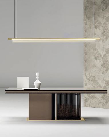 Modern Linear Handing LED Pendant lights - Gold