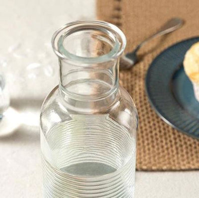Hoop Glass Bottle with Cork Lid 1000ml