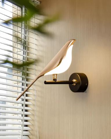 Aves Sitting Bird Wall Sconces