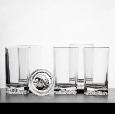 Tall Animal Shadow Glasses - Set of 6