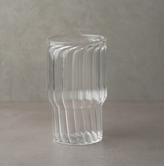 Fluted Drinking Glass - Large (Set of 2)