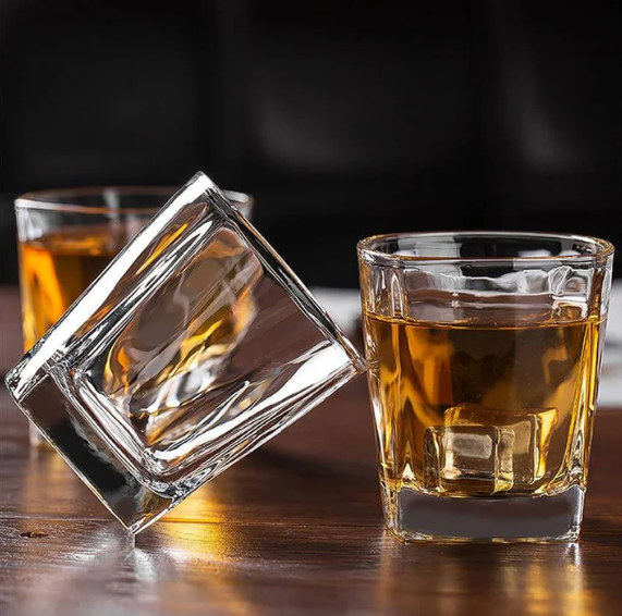 Crystal Square Shaped Glass for Juice - 250 ml