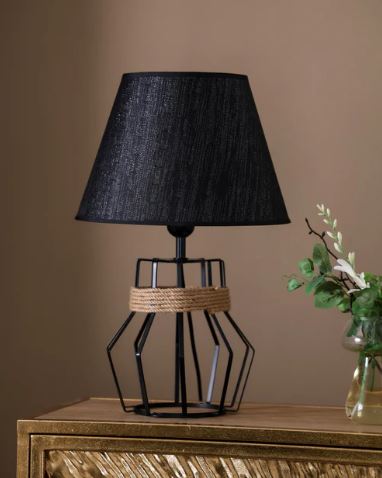 Ebony Table Lamp