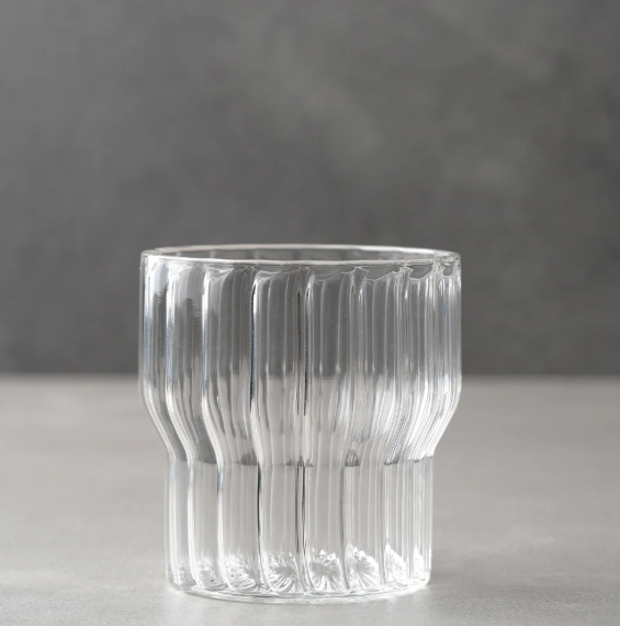 Fluted Drinking Glass - Small (Set of 2)