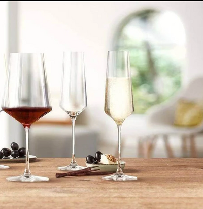 Puccini Champagne Glasses 280ml, Set of 6