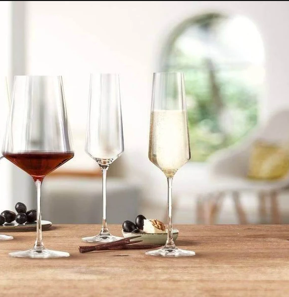 Puccini Champagne Glasses 280ml, Set of 6