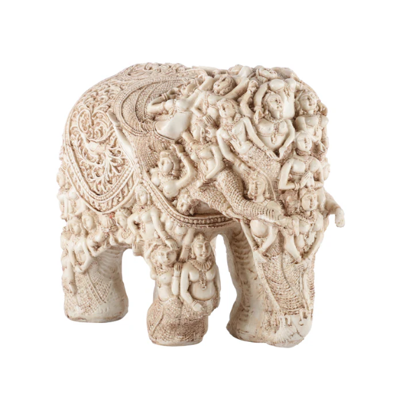 The Tribal Elephant (White)