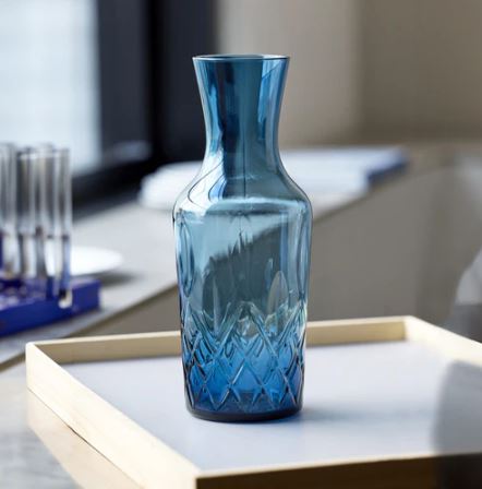 Sorrento Water Carafe 1L - Blue