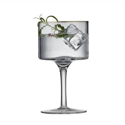 Palermo Gold Vintage Gin & Tonic Glasses 320ml, Set of 4